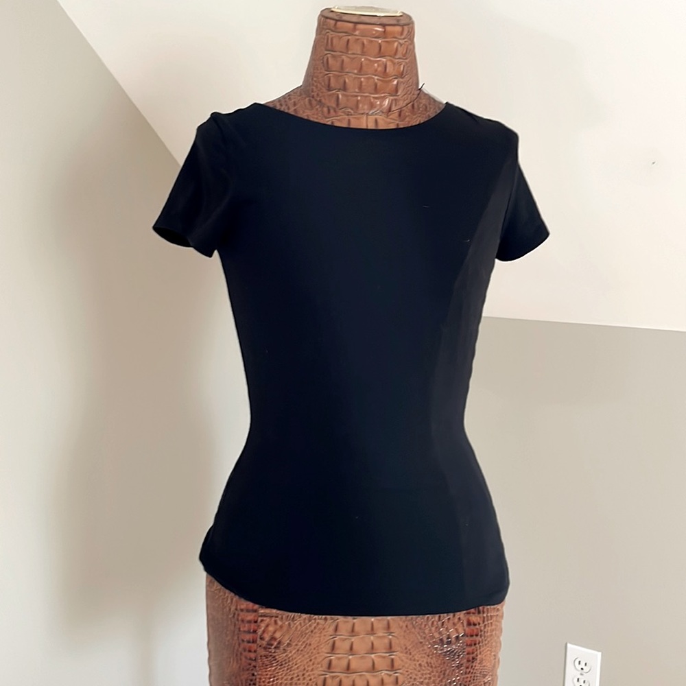 Express black top size small open back